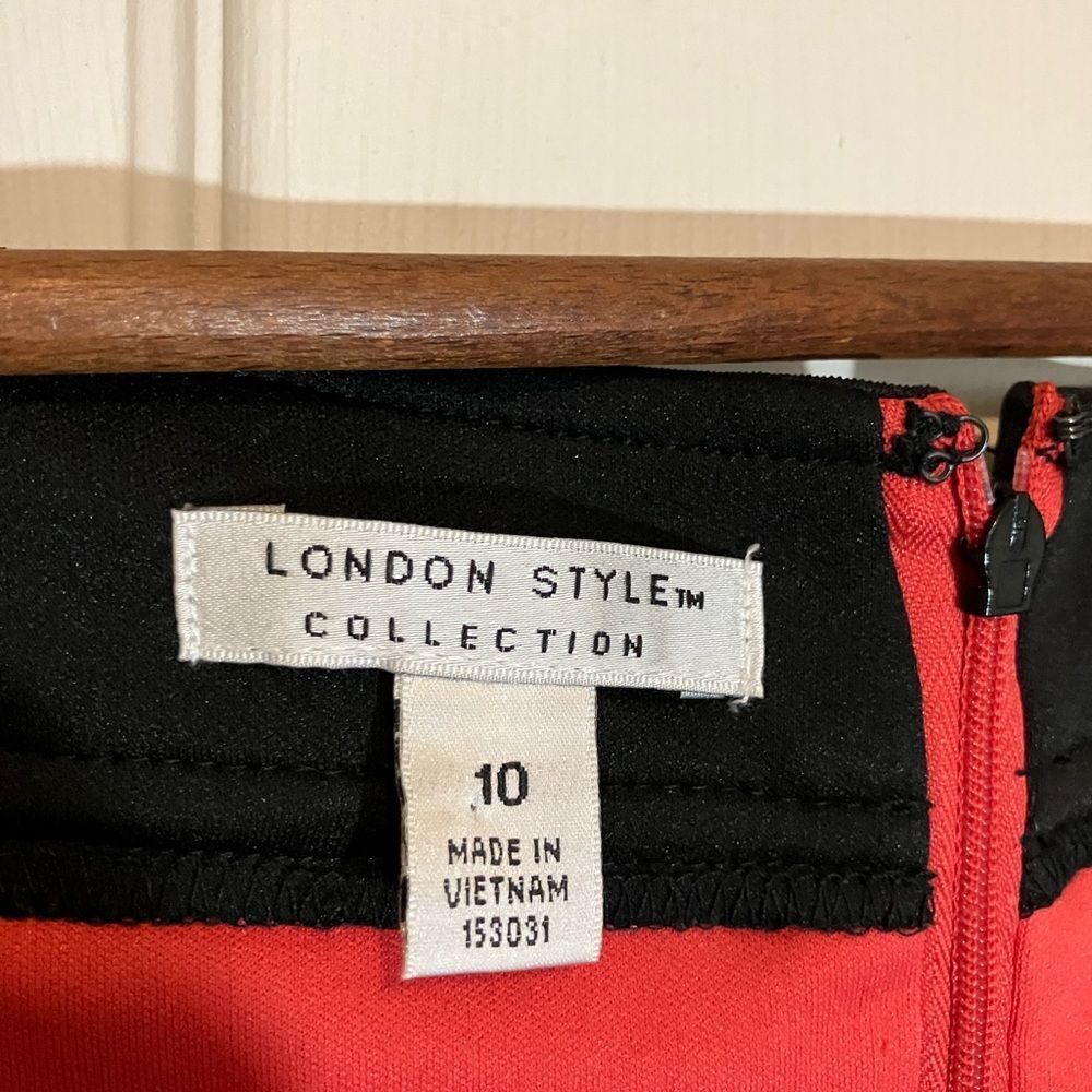 London Style Collection, knee length, cap sleeves, excellent condition, size 10 - Picture 2 of 4